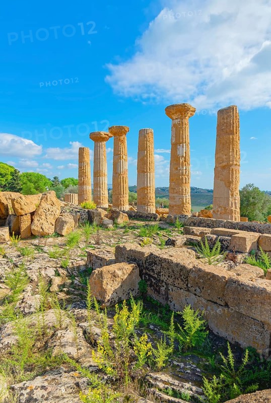 Temple of Heracles, Valley of Temples, Agrigento, Sicily, Italy