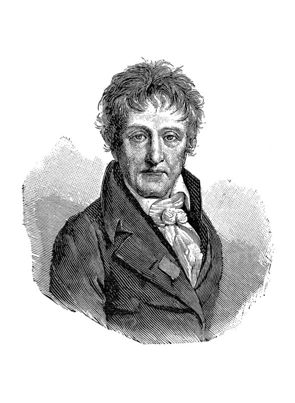 Lazare Nicolas Marguerite Carnot (born 13 May 1753 in Nolay, died 2 August 1823 in Magdeburg), French officer, lieutenant general, mathematician and politician. He is considered the inventor of mass mobilisation, illustration, reproduction from a 19th century model. Authentic, file restored for optimal use, exact date of original unknown, Historical