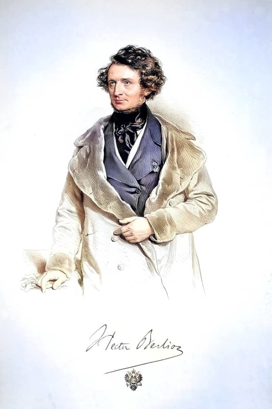 Louis Hector Berlioz (born 11 December 1803 in La Côte-Saint-Andre, Departement Isère, died 8 March 1869 in Paris) was a French composer and music critic of the Romantic period, Historic, digitally restored reproduction from a 19th century original, Record date not stated
