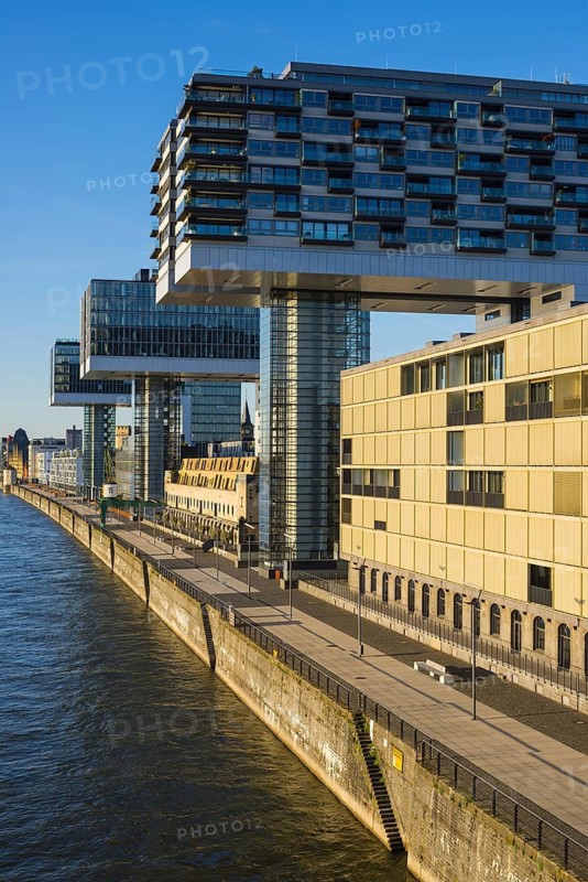 Crane Houses, Rheinau Harbour, Cologne, North Rhine-Westphalia, Germany