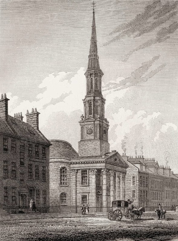St Andrew's Church, Edinburgh, Scotland, 19th century, Views in Edinburgh by J. & H. S. Storer