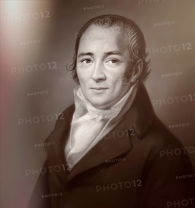 Johann Peter Hebel, 1760 - 1826, German poet, Protestant theologian and educator, Alemannic dialect poet, digitally optimized based on a painting by Philipp Jakob Becker, 1807