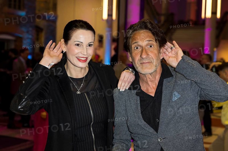 Katharina Gerhardt and Falk-Willy Wild in front of the German Audio Film Awards ceremony at the Colosseum cinema in Berlin on 24.03.2026