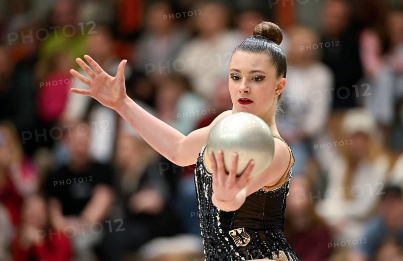 Lada Pusch GER with handheld ball rhythmic gymnastics, RSG Turnen Schmiden International 2026, Fellbach, Baden-Württemberg, Germany
