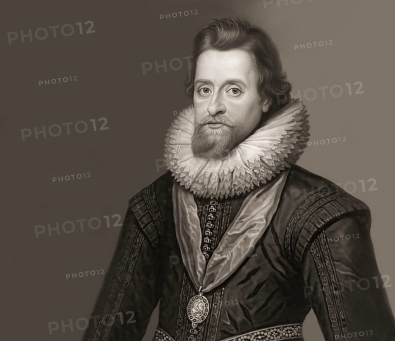 James VI and I, James Charles Stuart, 1566 – 1625, King of England, Scotland and Ireland, digitally edited
