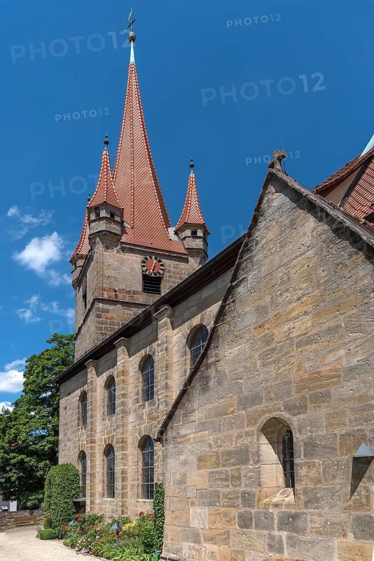 The Protestant St. Matthew's Church, mentioned since 1477, Heroldsberg, Middle Franconia, Bavaria, Germany