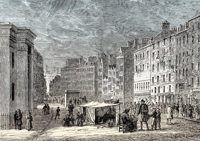 The Lawnmarket, Edinburgh, Scotland, 17th century