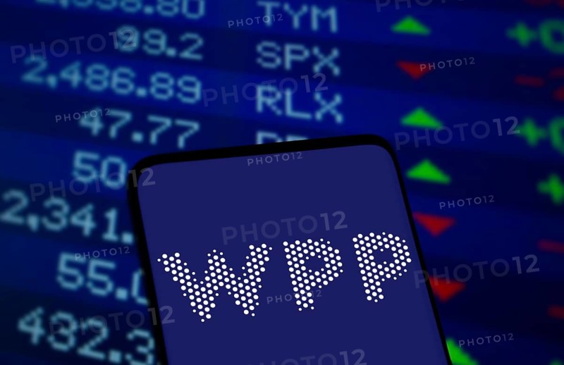 Dhaka, Bangladesh- 5 Dec 2024: WPP logo is displayed on smartphone. WPP plc is a British multinational communications, technology and commerce holding company.