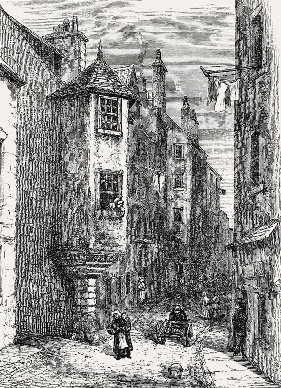 Cardinal Beaton's House, house of James Beaton, Archbishop of Glasgow, 16th century, Edinburgh, Scotland, United Kingdom