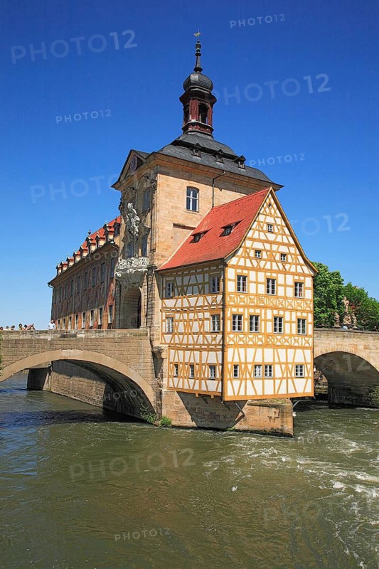 The Old Town Hall in the Regnitz, Bamberg, Upper Franconia, Bavaria, Germany
