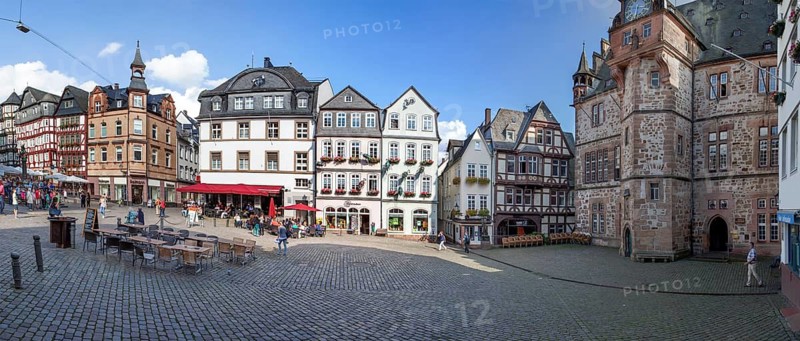 Historic Town Hall, market square, historic centre, Marburg, Hesse, Germany, Europe, Historisches Rathaus, Markt, Altstadt, Marburg, Hessen, Deutschland, Europa