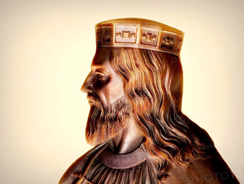 Clovis, Chlodovechus, Chlodwig I., Chlodowech, 466-511, King of the Franks, Merovingian dynasty, digitally edited after Caqué