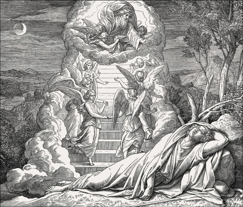Jacob's Dream, Old Testament, by Julius Schnorr von Carolsfeld, 1860