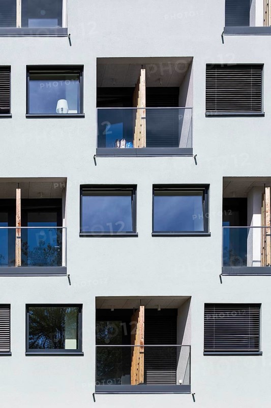 Real estate apartment block facade