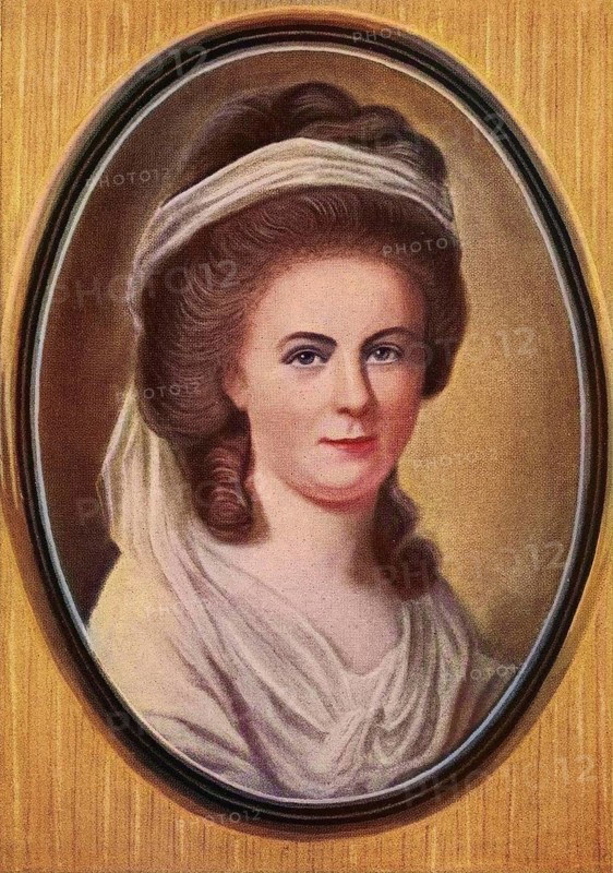 Charlotte Buff, 1753 to 1828, was a teenage acquaintance of the poet Goethe, who fell in love with her, Historical, digital reproduction of a 19th century original, original date unknown