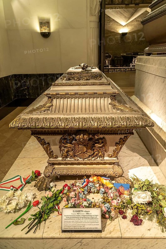 Sarcophagus of Empress Elisabeth Sisi, Capuchin Crypt in Vienna, Austria