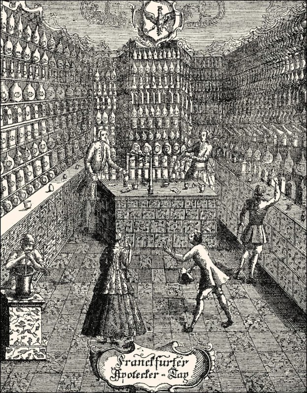 Old pharmacy, Frankfurt, Germany, 1668, Alte Apotheke on Frankfurt am Main, Deutschland, 1668