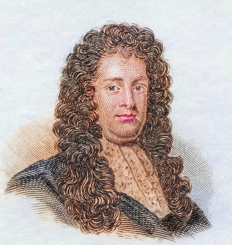 George Granville, 1St Baron Lansdowne, 1666 to 1735, English writer, actor and politician, coloured woodcut from Crabbe's Historical Dictionary from 1825, Historical, digital reproduction