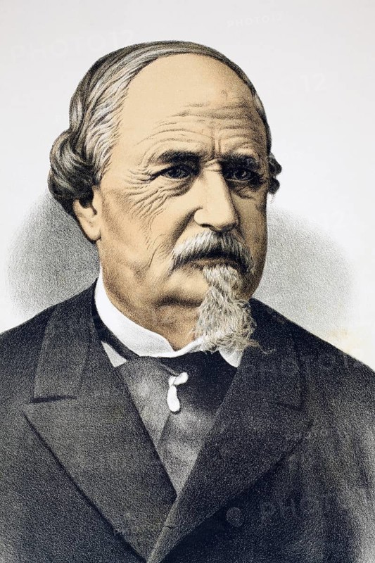 Pascual Juan Emilio Arrieta Corera, born 1821, died 1894, Spanish composer. From the Album Artistico, published around 1890, Historic, digitally restored reproduction from a 19th century original, Record date not stated
