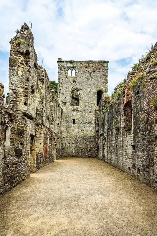 Ruins of Portchester Castle, Portchester, Fareham, Hampshire, UK