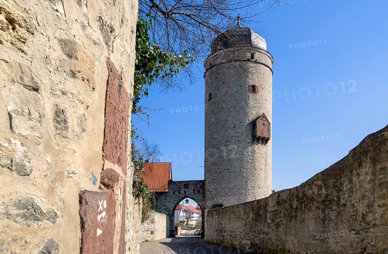 Sacktor, city gate, Sackturm tower, Saxon tower, old town, Warburg, North Rhine-Westphalia, Germany