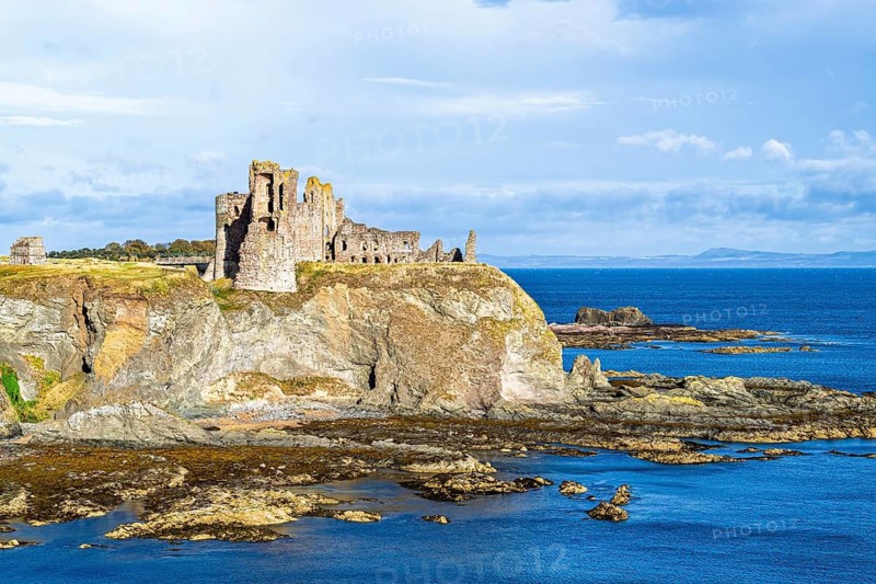Ruins of Tantallon Castle, North Berwick, East Lothian, Scotland, UK