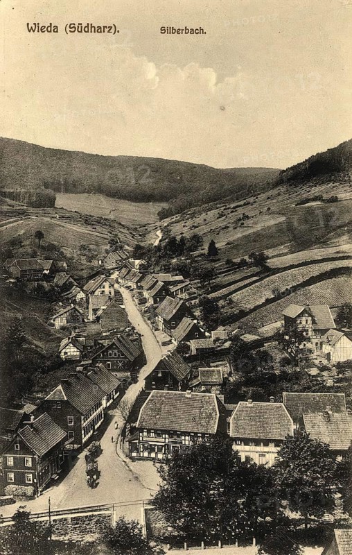 Historical postcard, picture postcard, Wieda in the Harz Mountains, Lower Saxony, Germany, digitally enhanced reproduction of an original from around 1900, picture postcard