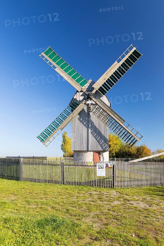 Paltrock windmill Schkortitz, Grimma, Saxony, Germany