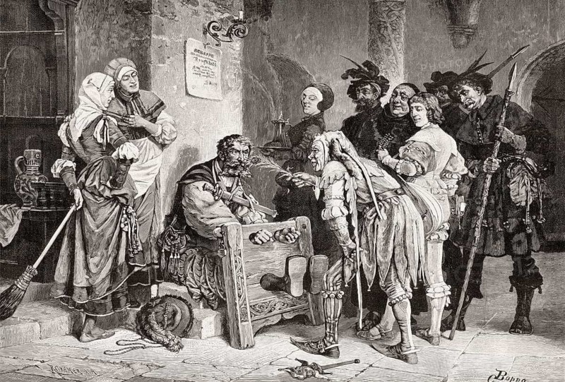 Punishment of criminal, Germany, Europe, 16th century