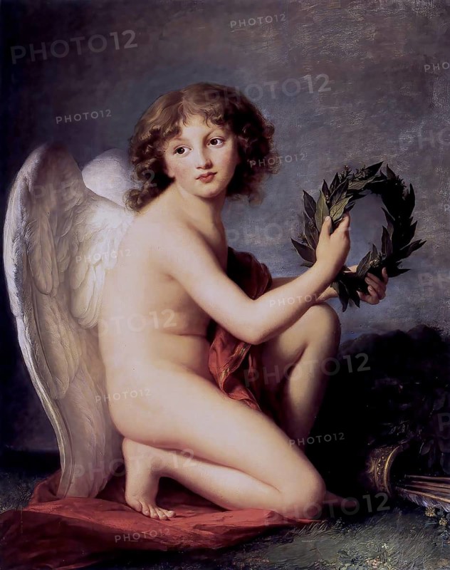 Elisabeth Louise Vigee-Lebrun, Lubomirski, Heinrich Fürst, as Angel, Historical, digitally restored reproduction of a 19th century original, exact date unknown