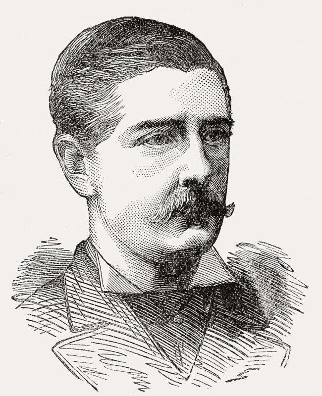 Nevill Josiah Aylmer Coghil, 1852 – 1879, a British soldier during the Anglo-Zulu War, From British Battles on Land and Sea, by James Grant