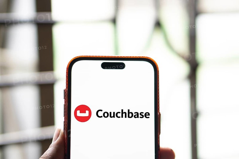 Couchbase Server logo is displayed on smartphone