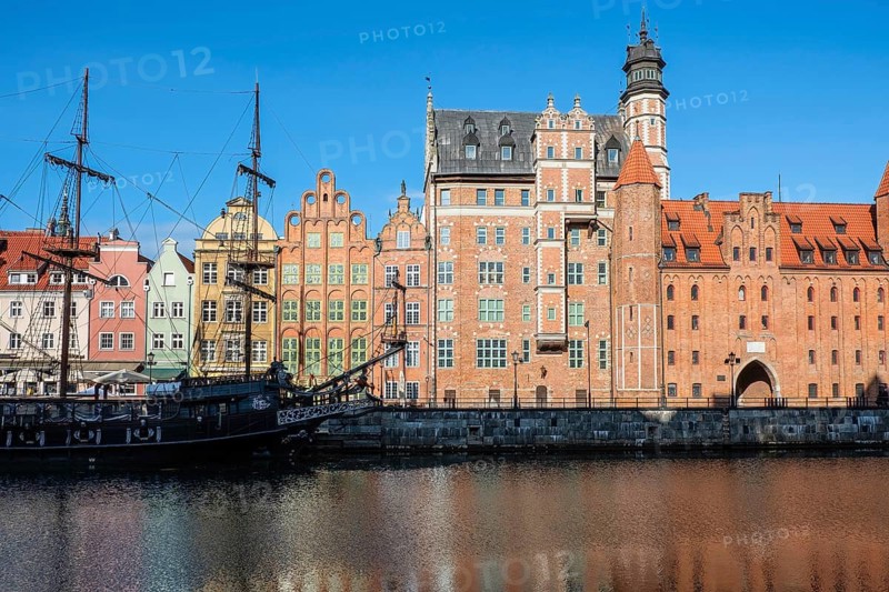 The Black Pearl near the Crane Gate in Gdansk, Poland