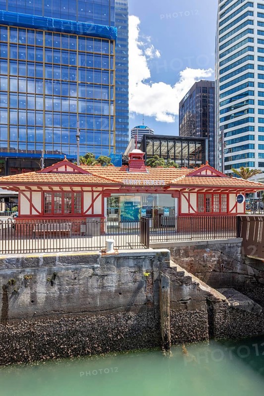Fähre, Hafen, Auckland, Neuseeland