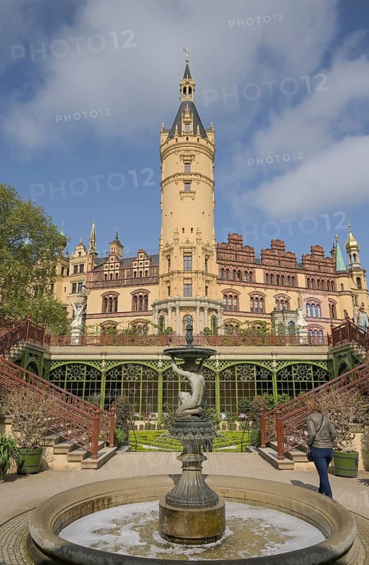Orangery, Castle Garden, Schwerin Castle, State Parliament, Schwerin, Mecklenburg-Vorpommern, Germany