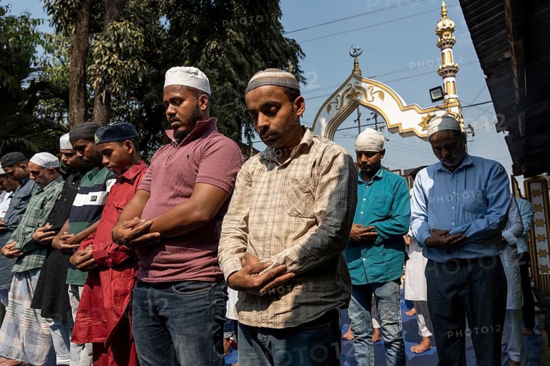 Muslim devotees offer prayers on the first Friday of the holy month of Ramadan at a mosque, in Guwahati, India on 20 February 2026