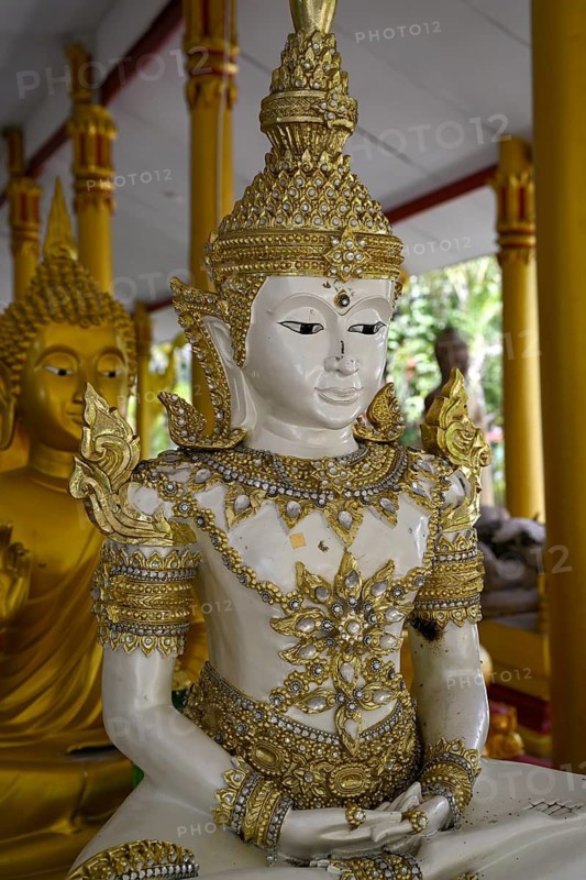 Golden Buddha in Wat Saphan temple, Taling Chan district, Bangkok, Thailand