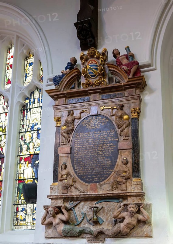 Martin Pring monument d 1626, church of Saint Stephen, St Stephen's church, Bristol, England, UK