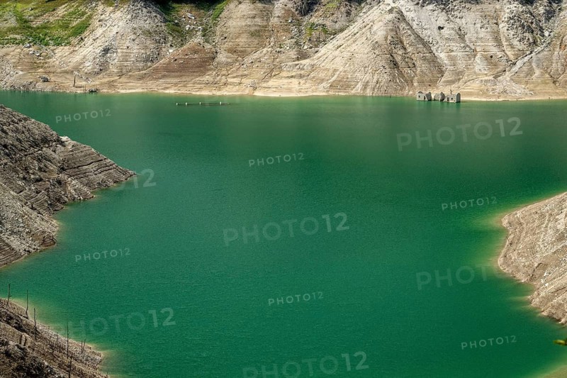 Tramonti, sunken city, abandoned houses, ruins, river course, Friuli, Italy