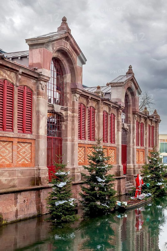 Historic market hall Marché couvert, Colmar, Alsace, France