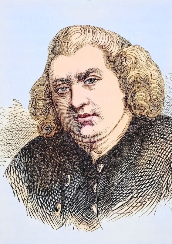 Samuel Johnson 1709 to 1784, English poet, critic, essayist and lexicographer. From The National and Domestic History of England by William Aubrey published London circa 1890, Historical, digitally restored reproduction from a 19th century original, Record date not stated
