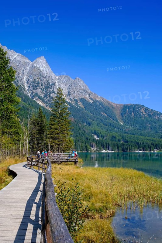 Lake Antholz, Antholz Valley, South Tyrol, Italy