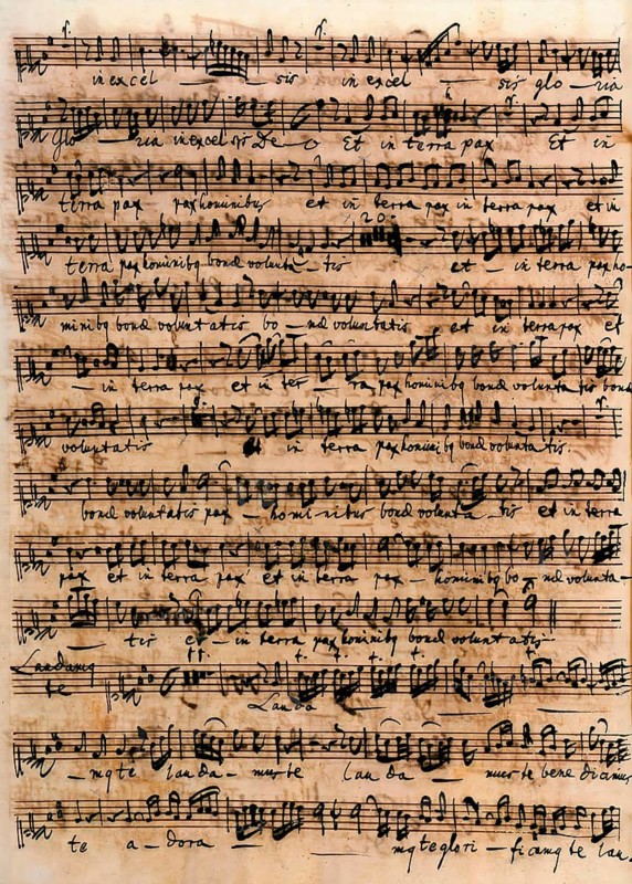 Johann Sebastian Bach's autograph of Missa in B Minor, 1733