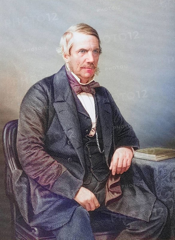 Sir John Laird-Mair Lawrence, 1st Baron Lawrence, 1811-1879, Governor-General of India. Painted by DJPound after a photograph by Mayall. From the book The Drawing-Room of Eminent Personages, Volume 1, published in London 1860, digitally restored reproduction from a 19th century original, record date not stated