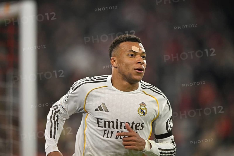 Cheers Joy Emotion Kylian Mbappé Real Madrid (10) portrait Football UEFA Champions League CL Allianz Arena, Munich, Bavaria, Germany