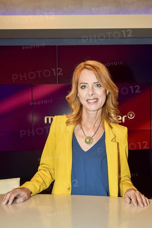 Kerstin Palzer (correspondent in the ARD capital studio), on the ARD talk show maischberger in the Berlin Adlershof studio. Berlin, 26.05.2025