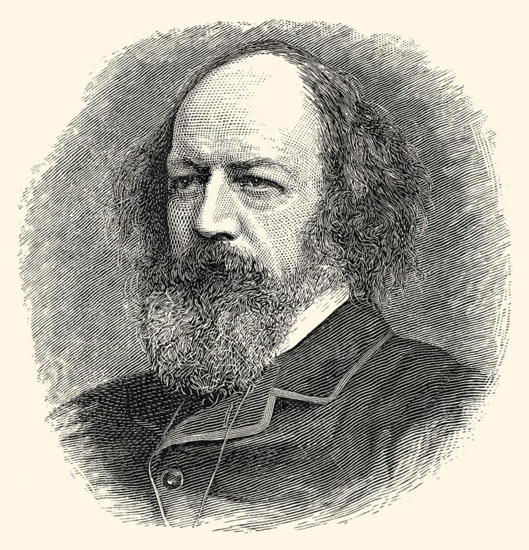 Alfred Tennyson, 1st Baron Tennyson, 1809-1892, a British poet of the Victorian era