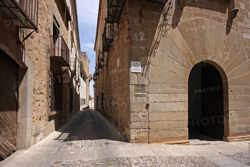 Tiendas Street, Caceres, Extremadura, Spain