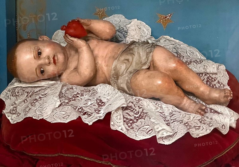 Sacred sculpture of the Infant Jesus of Divine Love in the Igreja de S. Jose das Taipas, Church of Saint Joseph of Taipas Porto, Portugal