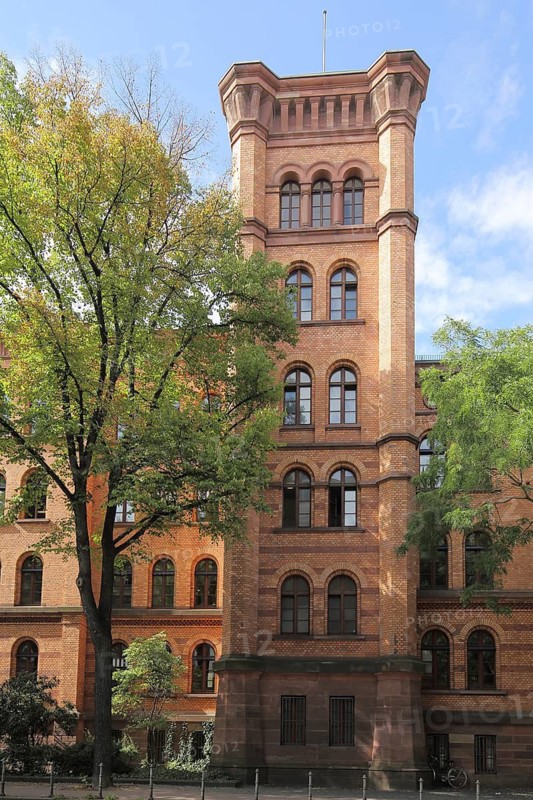 Neo-Romanesque Gutleut Barracks, Gutleutviertel, Main, Frankfurt, Hesse, Germany
